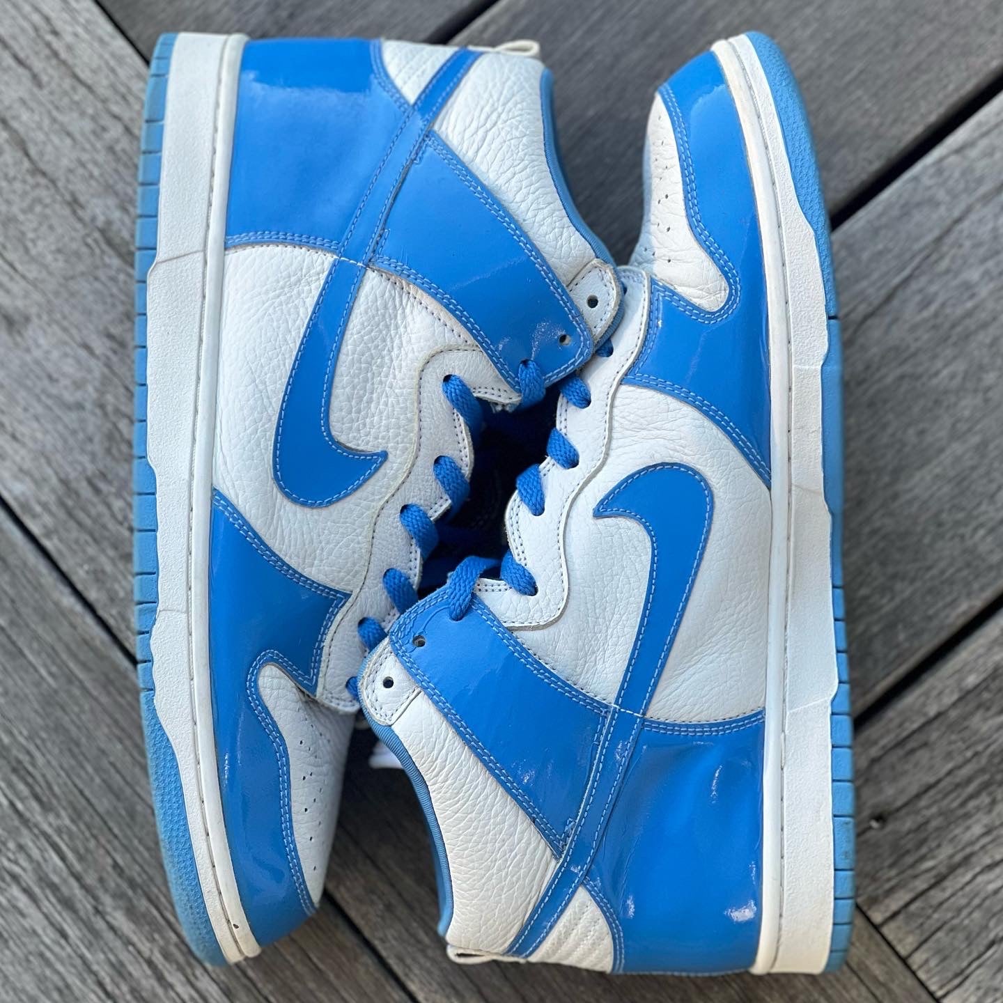 Nike Dunk High UNC Carolina Patent Size 13 – The SB Stockroom