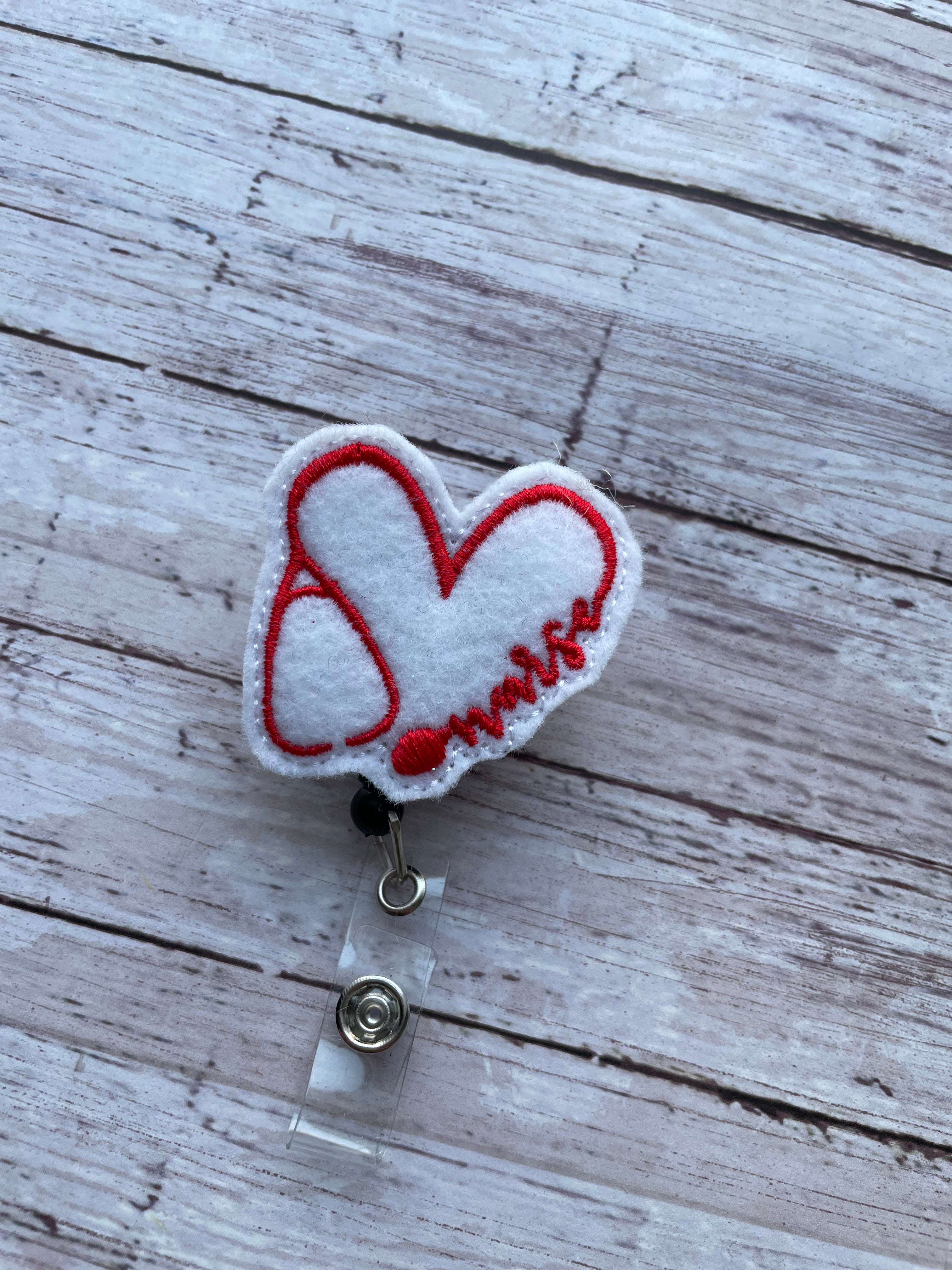 Nurse Heart Badge Reel