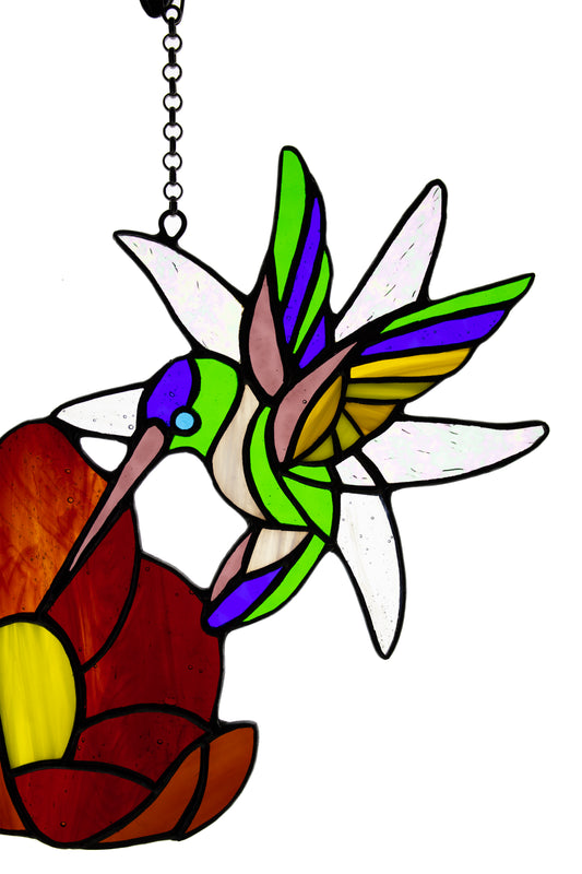 Stained glass bird Toucan Window hanging bird Glass art Gift idea Stai –