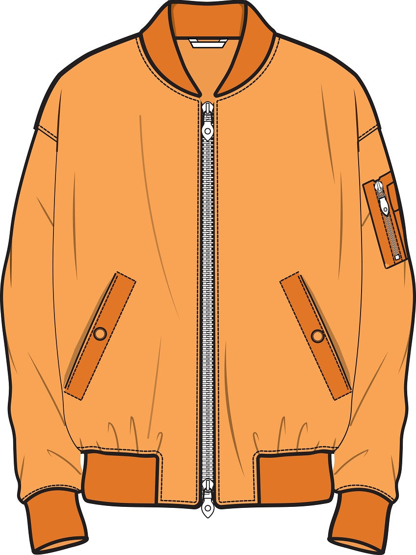 Leather Bomber Jacket Illustration