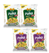 GM Foods Plain Poha(Pack of 2) + Khatta Meetha Poha (Pack of 2) 500 Gram Each Packet With Masala Inside