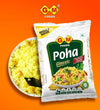 GM Foods Plain Poha(Pack of 2) + Khatta Meetha Poha (Pack of 2) 500 Gram Each Packet With Masala Inside