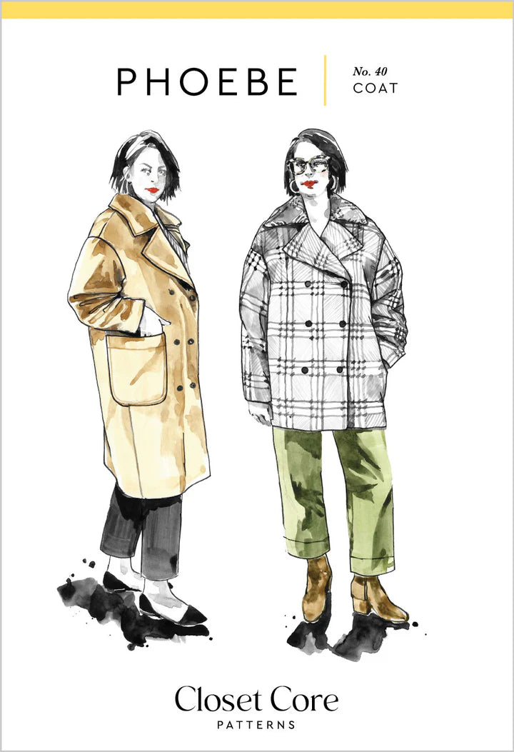 Closet Core Phoebe Coat Sewing Pattern Front Cover