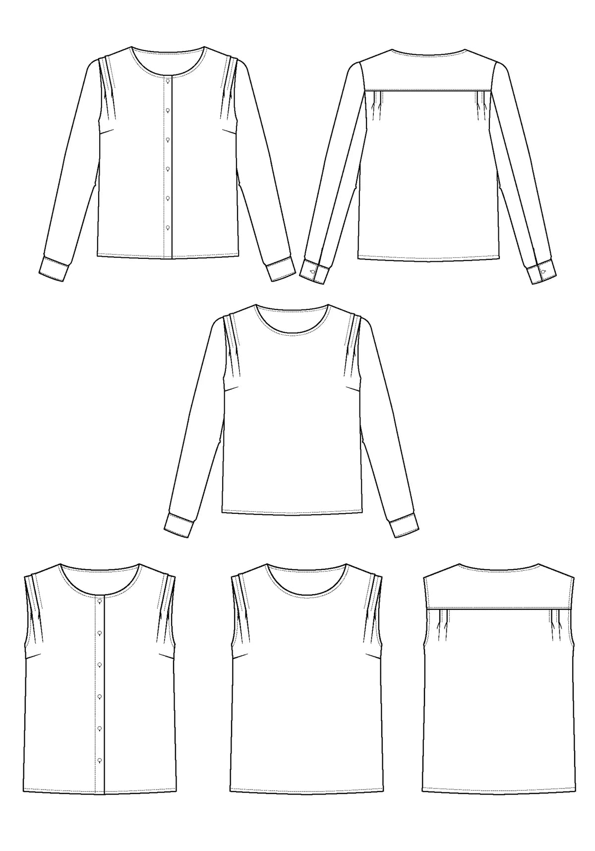 MaisonfauveBelliniBlouseSewingPatternIllustration