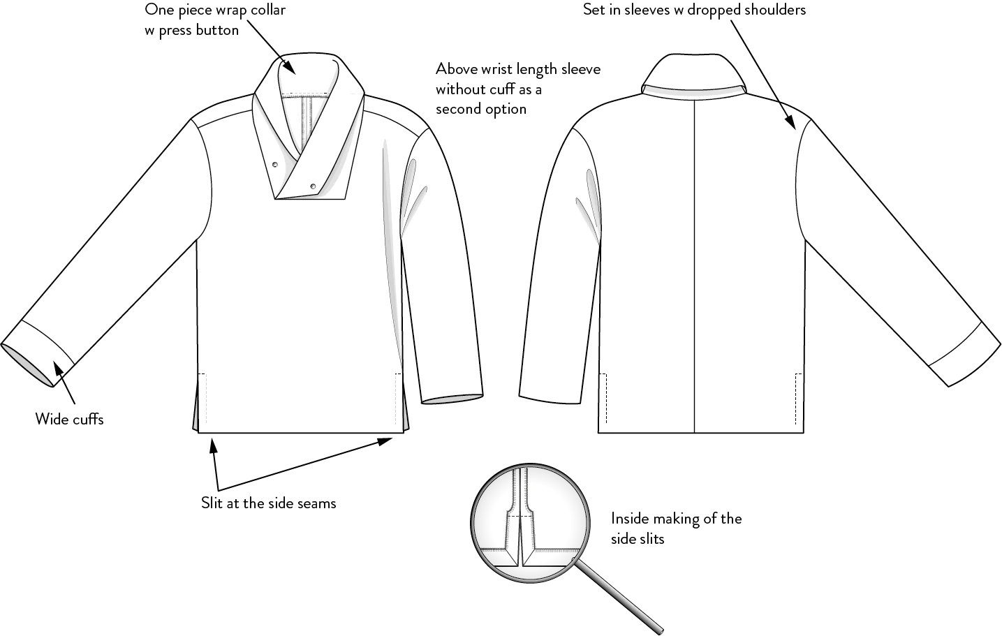 TheAssemblyLineWrapCollarShirtSewingPatternTechSpec