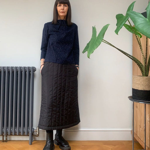 The Assembly Line A-line Midi Skirt Sewing Pattern Review