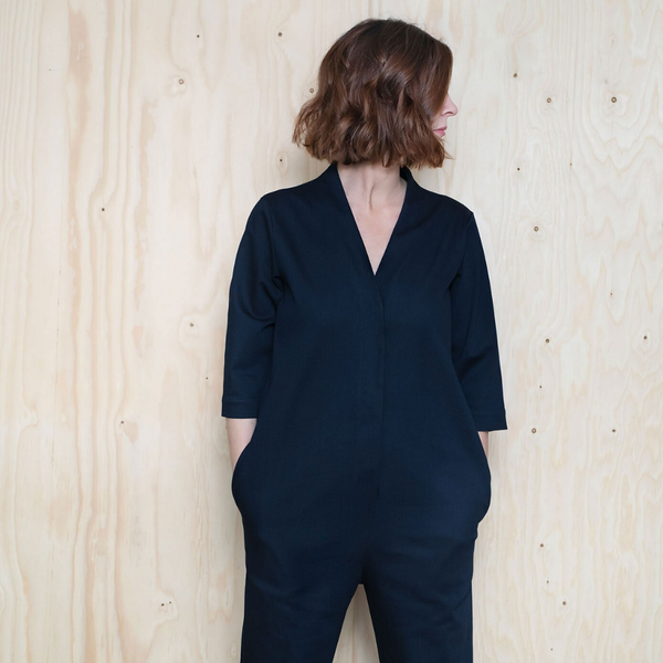 The Assembly Line V-Neck Jumpsuit Sewing Pattern