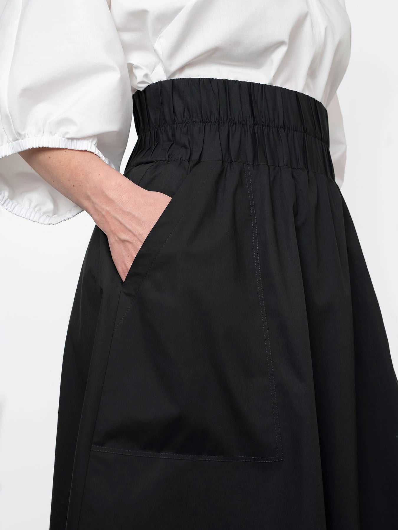 THE ASSEMBLY LINE • Elastic Waist Maxi Skirt Sewing Pattern (XS - L ...