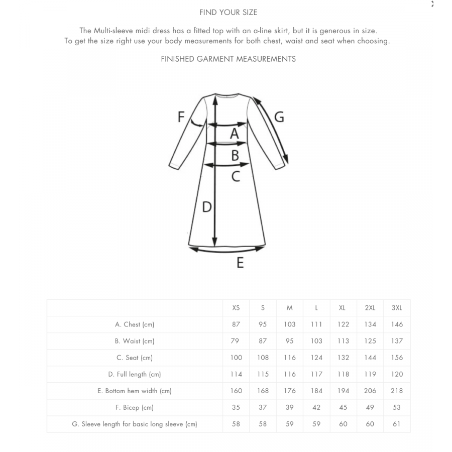 The ASSEMBLY LINE • Multi-Sleeve Midi Dress Sewing Pattern (XS - L ...
