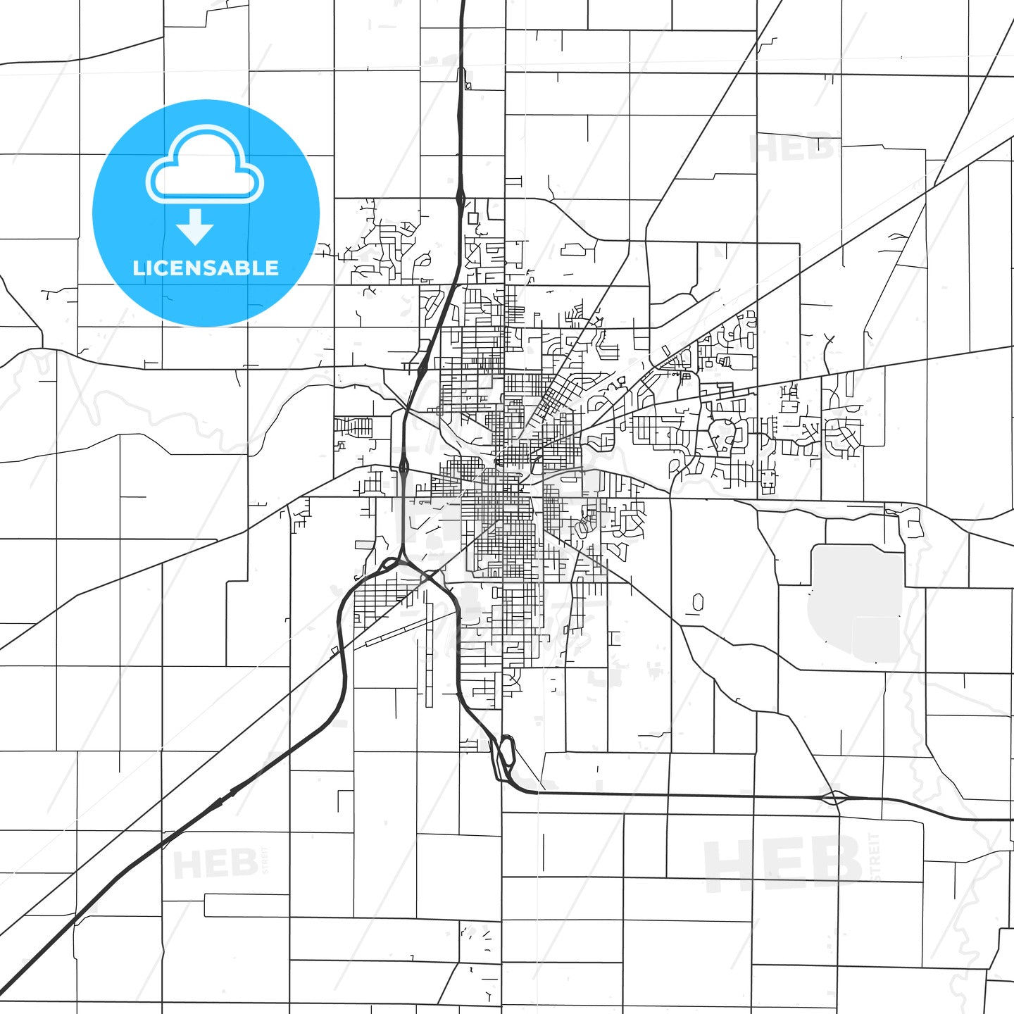 Findlay Ohio 8211 Area Map 8211 Light ?v=1674860475&width=1946