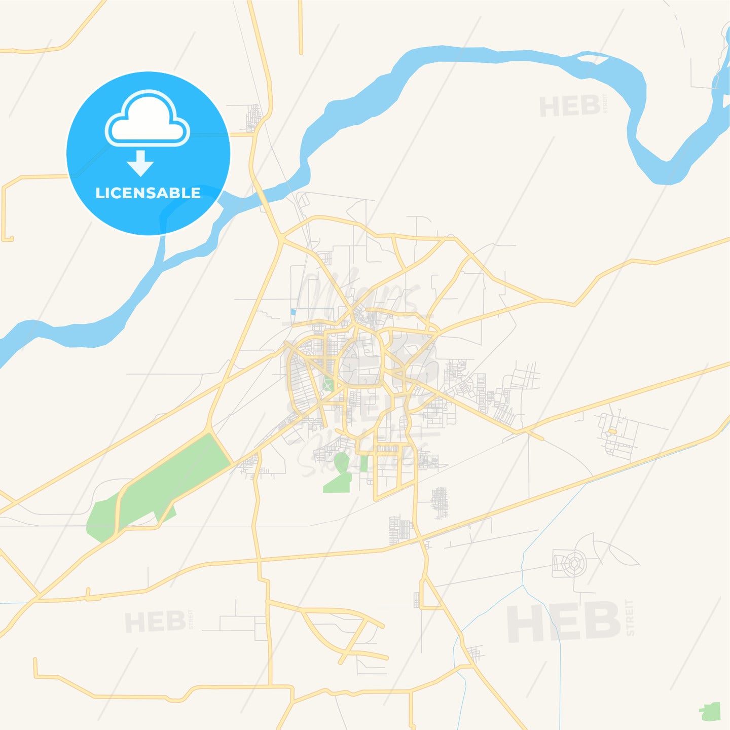 Printable Street Map Of Bahawalpur Pakistan ?v=1674908225&width=1445