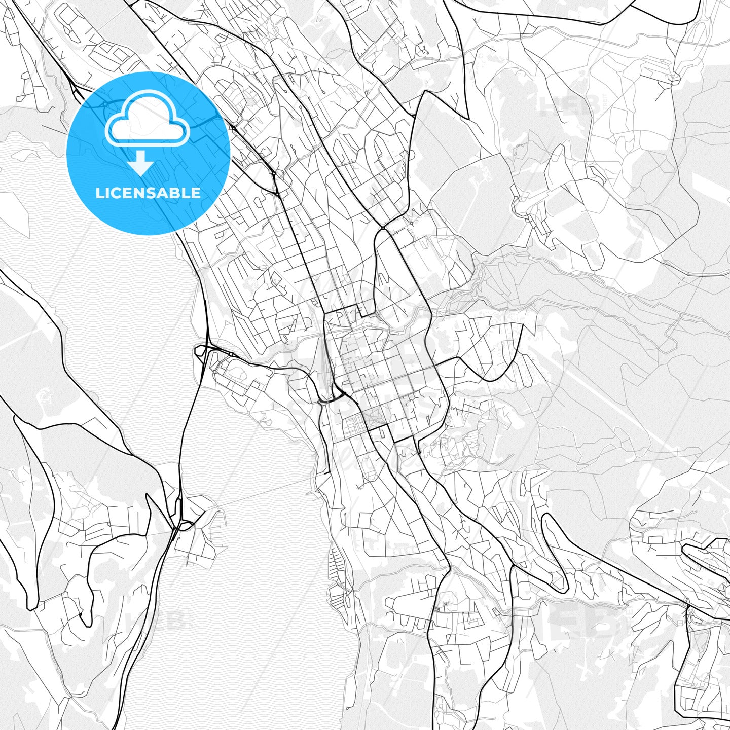 Vector PDF Map Of Lillehammer Norway ?v=1675092991