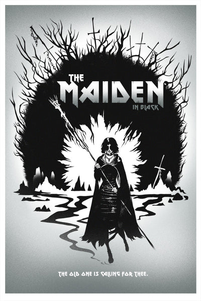 Maiden in Black Video Game Poster Art – Crowsmack