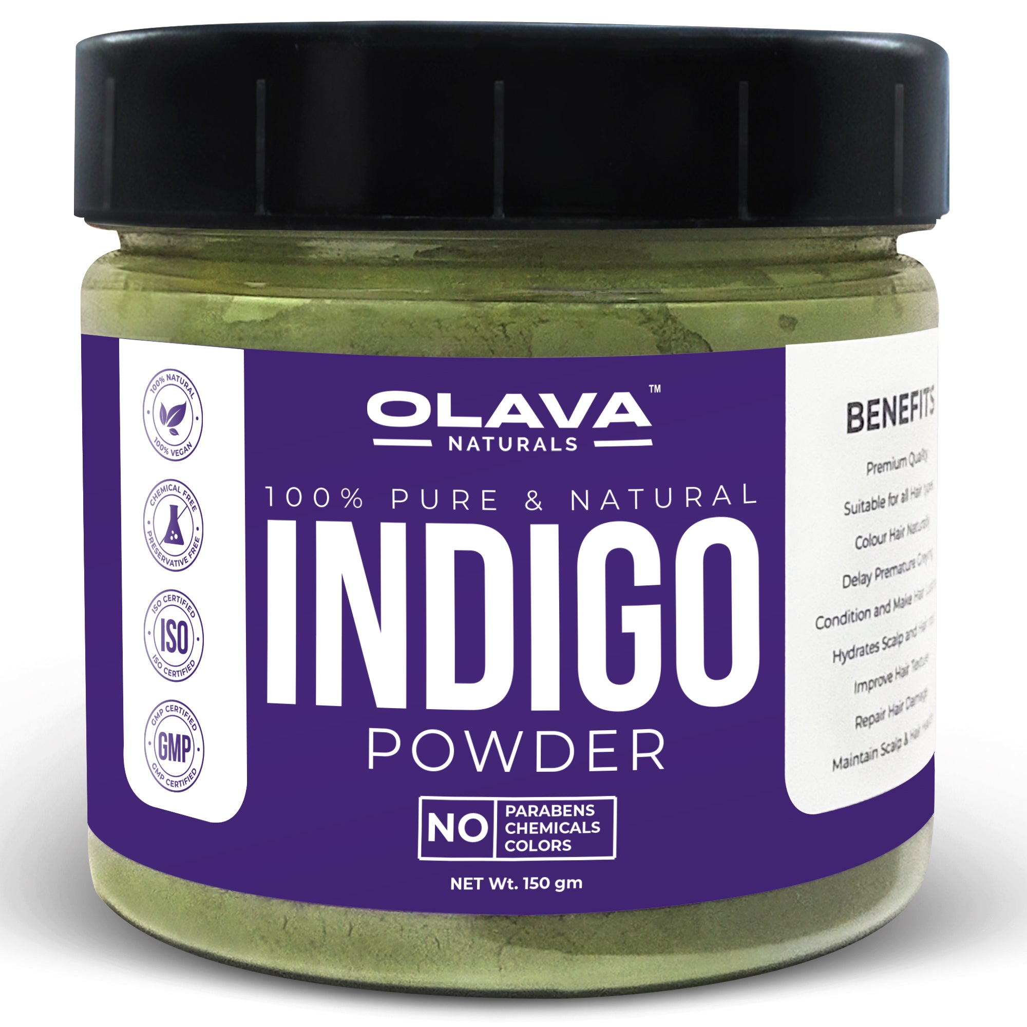 Organic Indigo Powder for Hair Color 250g  FEMICA