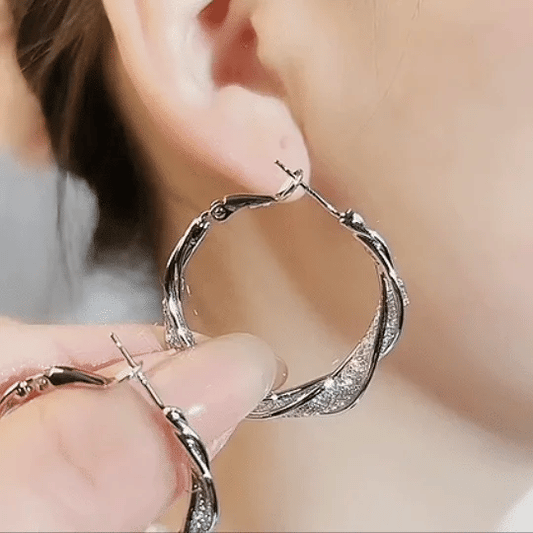 Fashion Flower Crystal Earrings – Starz Jewels