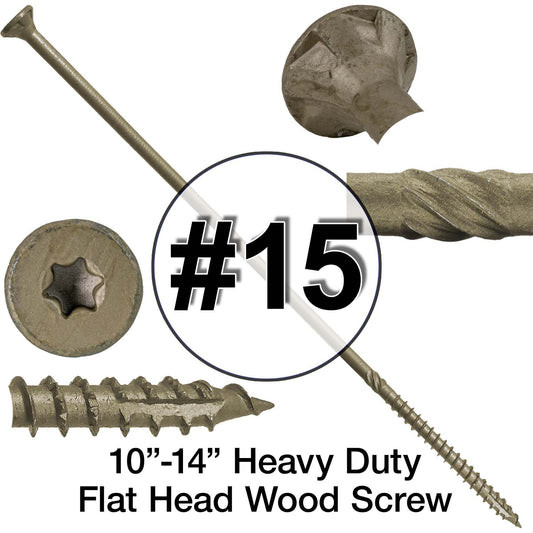 10 x 1-3/4 Composite Decking Screws. Exterior Coated, Pressure Treate –