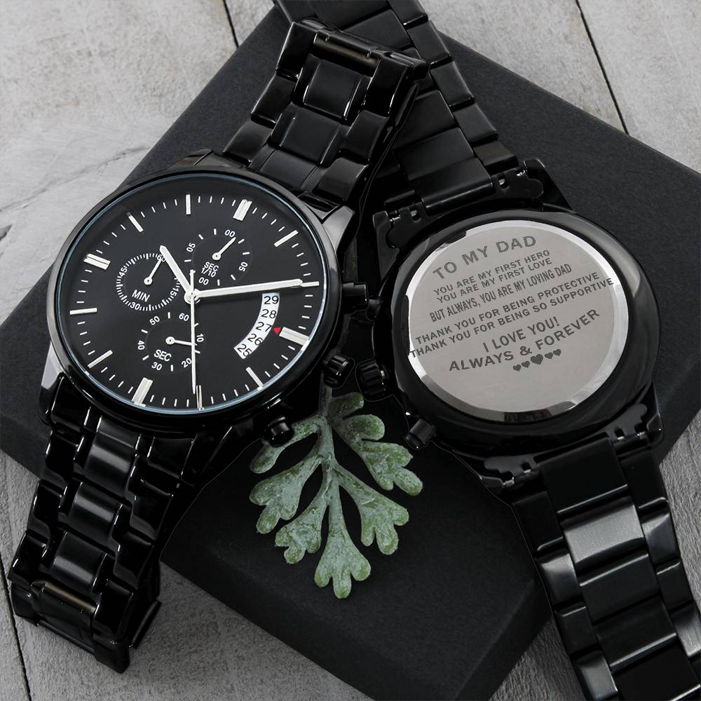 You Are My First Hero Watch2 Engraving Chronograph Watch