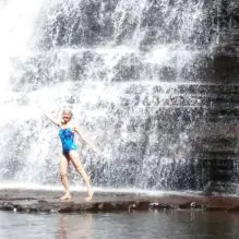 Sandy at the Cascades Waterfall, Virginia, USA