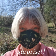 Surprise! I am wearing a mask...