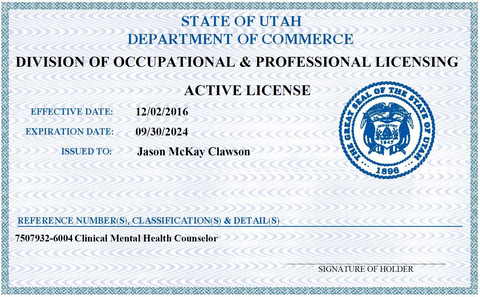 Jason Clawson Active License