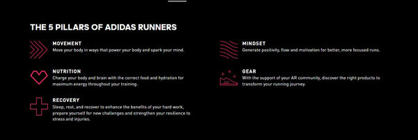 Adidas Runners 5 pillars