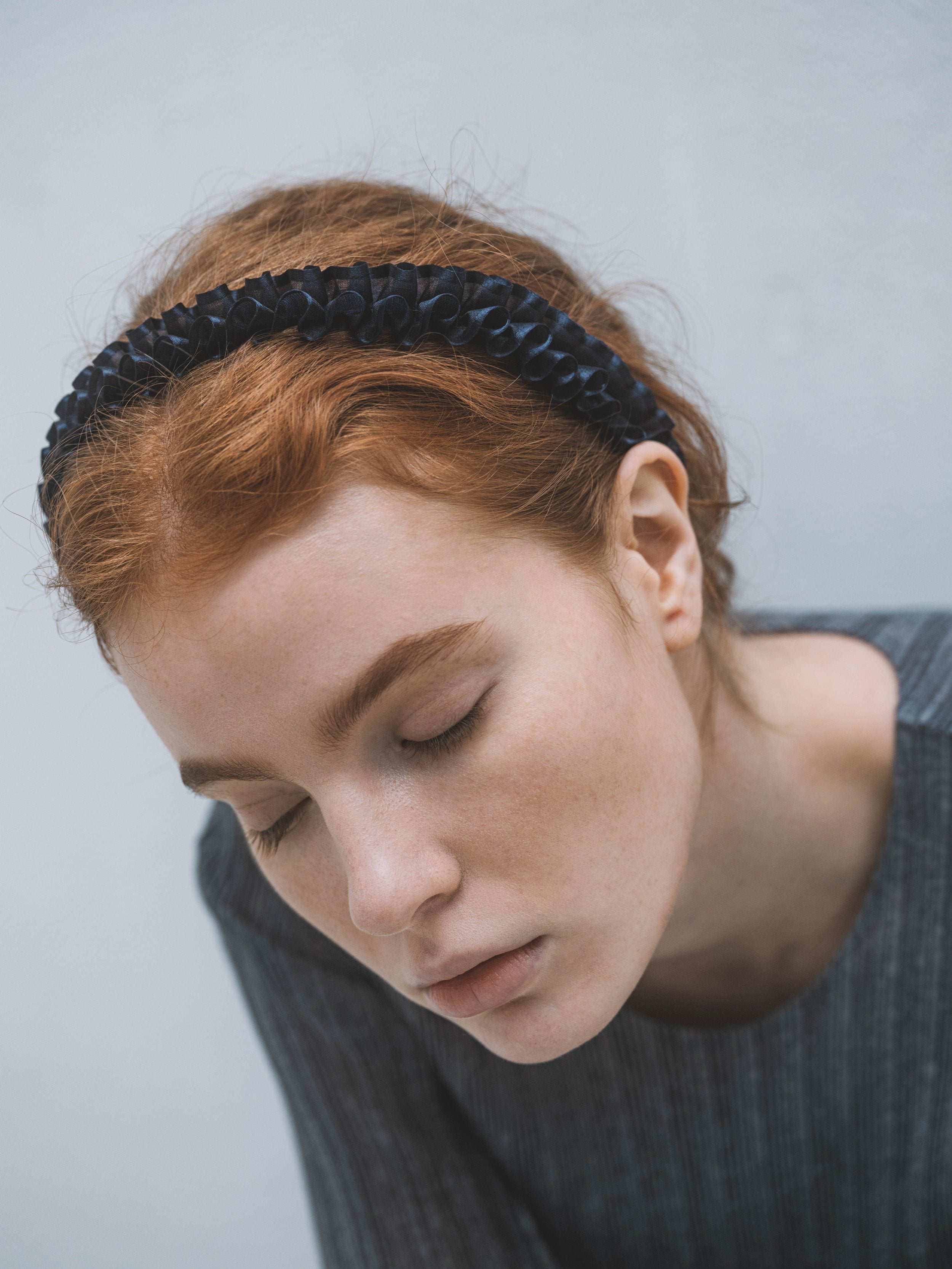   frill headband navy ¥7,700  