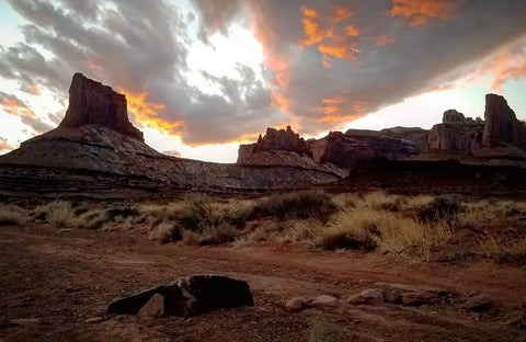 Airport Tower and Airport Campsites along White Rim Road in Canyonlands National Park