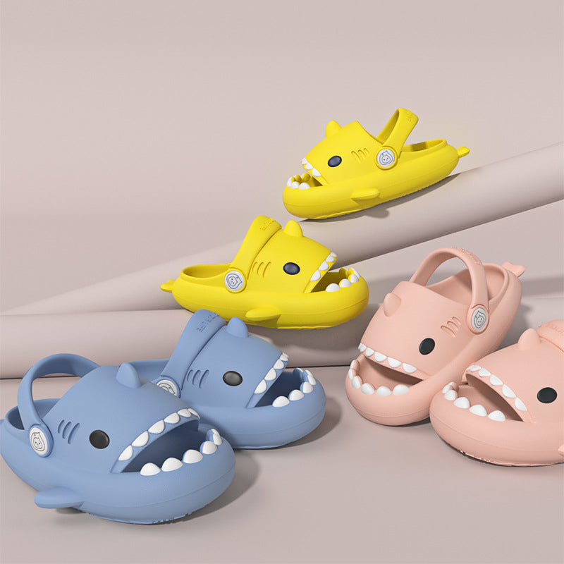 Fluffy Feet™ Kids Sharkslides, Shark Slides slipper, shark schlappen ...