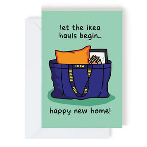 Ikea Hauls New Home Greeting Card - Smriti Designs LLC