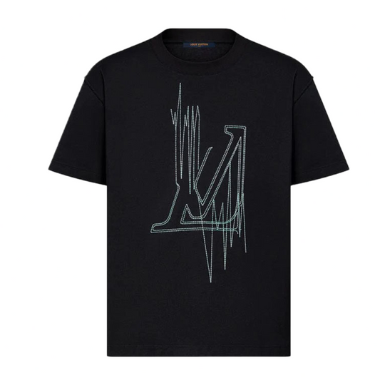 Louis Vuitton LV 1854 Graphic Knit T-Shirt, Black, L