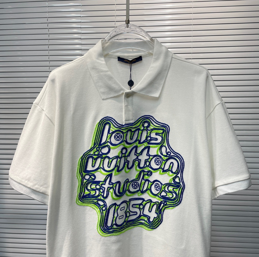 Louis Vuitton® - Short-sleeved Cotton Intarsia Crewneck in 2023