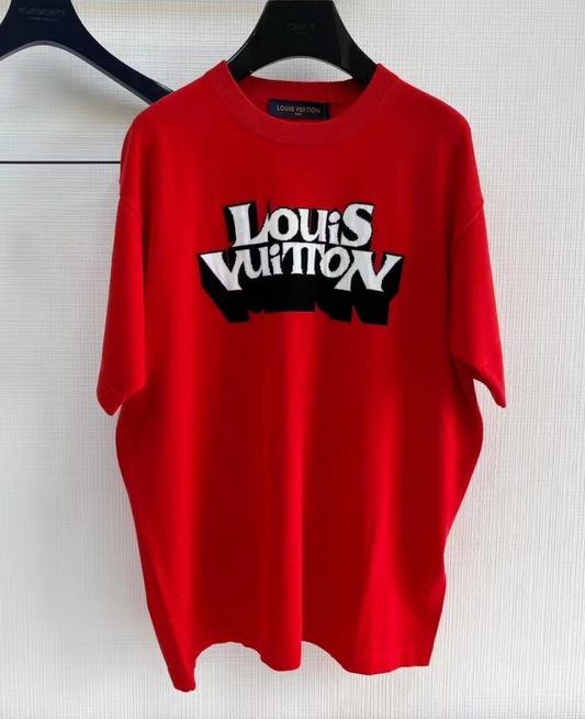 Louis Vuitton® - Short-sleeved Cotton Intarsia Crewneck in 2023