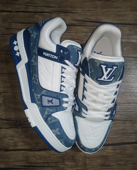 Louis Vuitton Trainer Monogram DENIM BLUE – SNEAKS.FREAKS