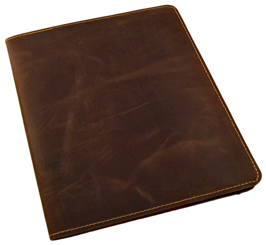 Notebook leather and book cloth, A4