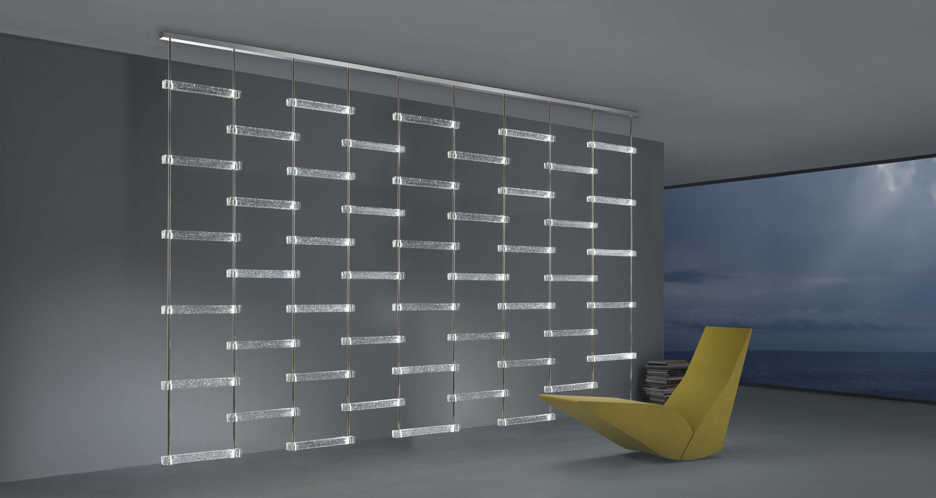 Piola Decorative Light Screen from Italamp at the Euroluce (Salone Del Mobile - Milano) available at Spacio India