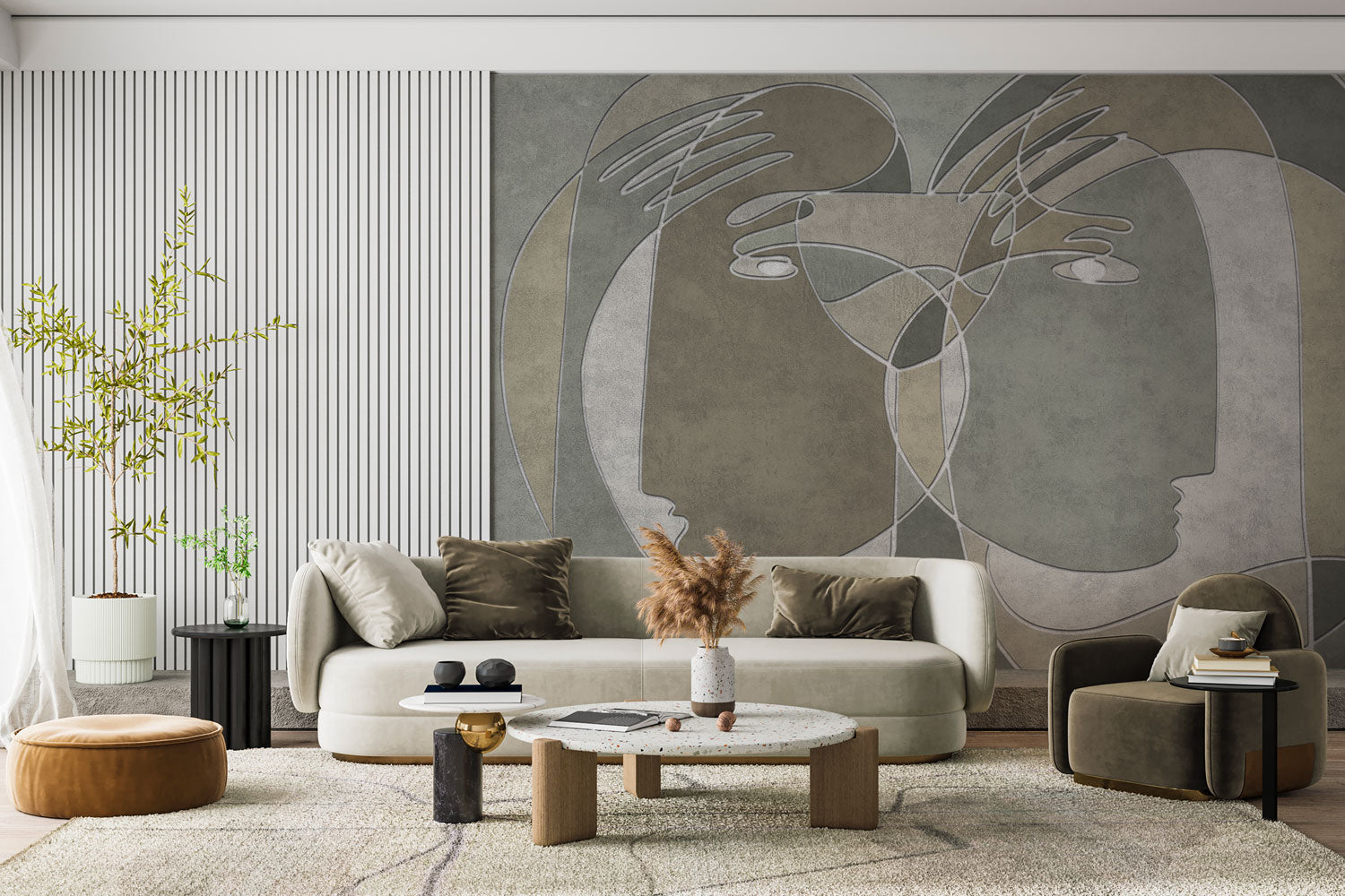 Affreschi & Affreschi Luxury Art Surfaces from the Medley Collection in Luxury Living Room, styled by Spacio Interior Styling team