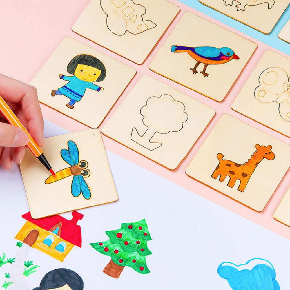 Wooden Montessori Drawing Toys: Đồ chơi vẽ Montessori gỗ giúp trẻ phát triển tư duy và khả năng khác biệt của mình. Xem hình ảnh đẹp này để tìm thấy niềm vui trẻ thơ của cuộc sống và khám phá thế giới Đầy màu sắc của trí tưởng tượng.