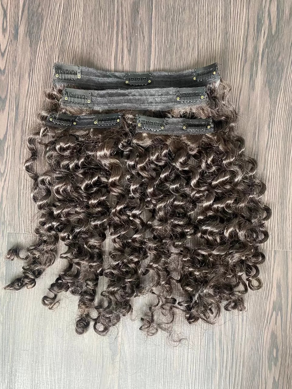 Curly Clip-In Hair Extensions- Set of 4 | Nish Hair