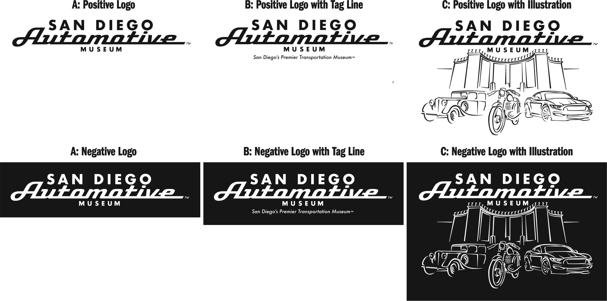 San Diego Automotive Museum Logos