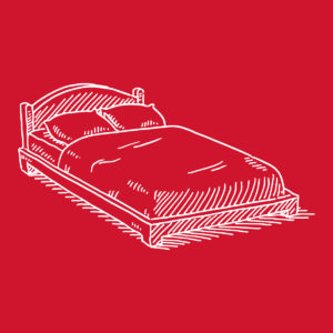 bed drawn