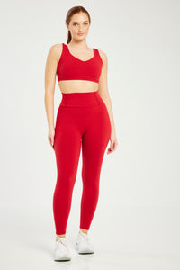 Super Stretch Sculpting Leggings True Red