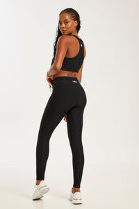 Enduro High Waist Tie Leggings (Black)