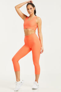 Croco Skin Cropped Leggings Rio