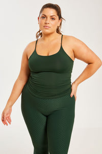 Performance Shape Cami Forest Green