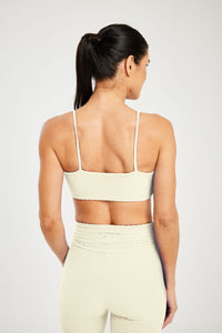 Croco Skin Bralette French Vanilla