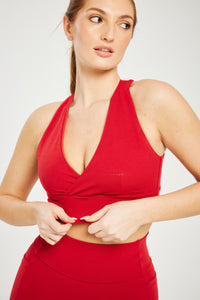 Super Stretch Plunge Bra True Red