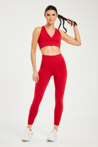 Super Stretch Pocket Leggings True Red