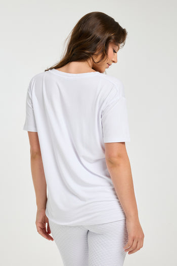 Essential V-Neck Tee White