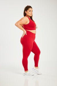 Super Stretch Pocket Leggings True Red