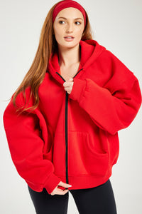 Boyfriend Zip Up Ruby